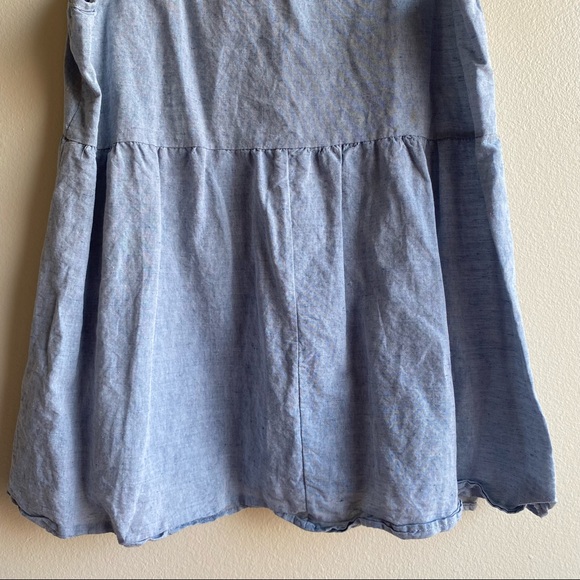 egs by éloges Blue Button-Front Tunic Top - Picture 13 of 16